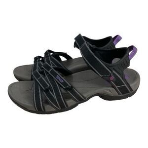 Teva Tirra 4266 Strappy Sports Hiking Sandals Size 9.5 Black Purple Women Shoes